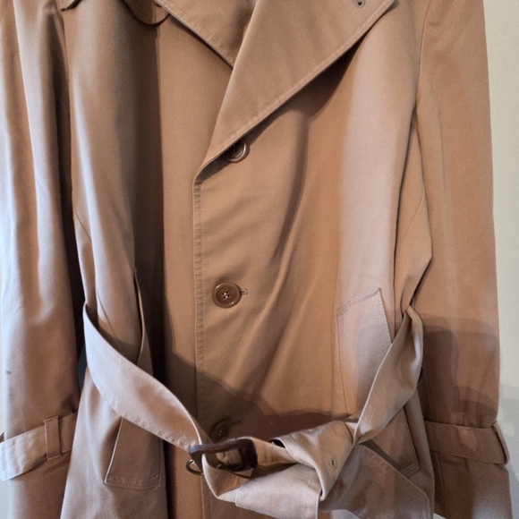 Aquascutum Women's Vintage Water Repellant Trench Coat Camel Made in Canada - Picture 4 of 16
